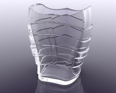 The soft rock glass vase