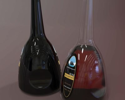 “Noble” spirit bottle